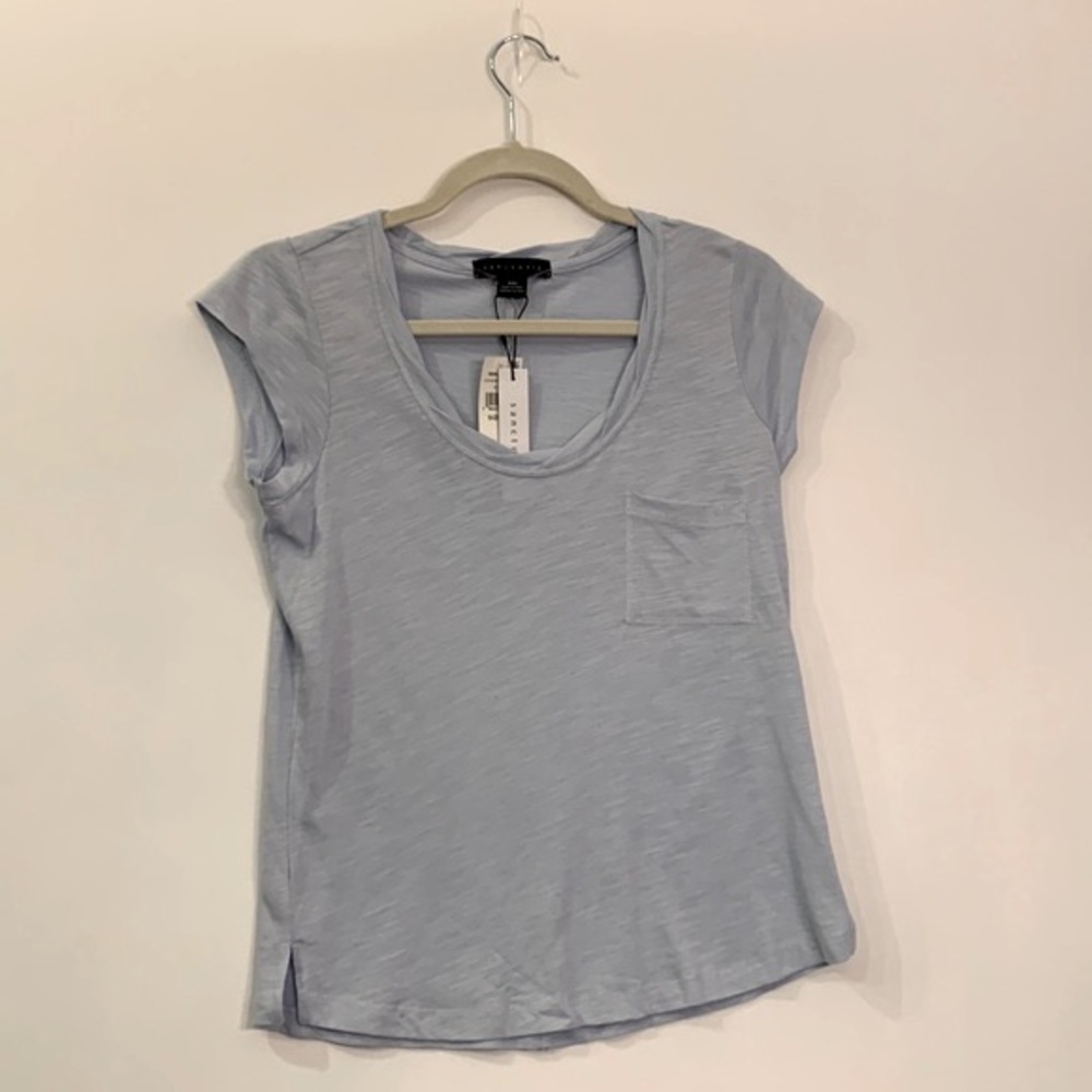 Sanctuary scoop neck t-shirt sea mist size xxs